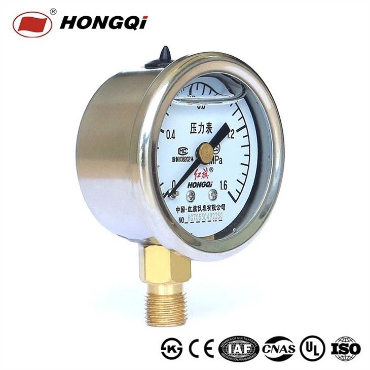Pump Pressure Gauge 2 1/2 Inch With Liquid Filled Vibration Resistance