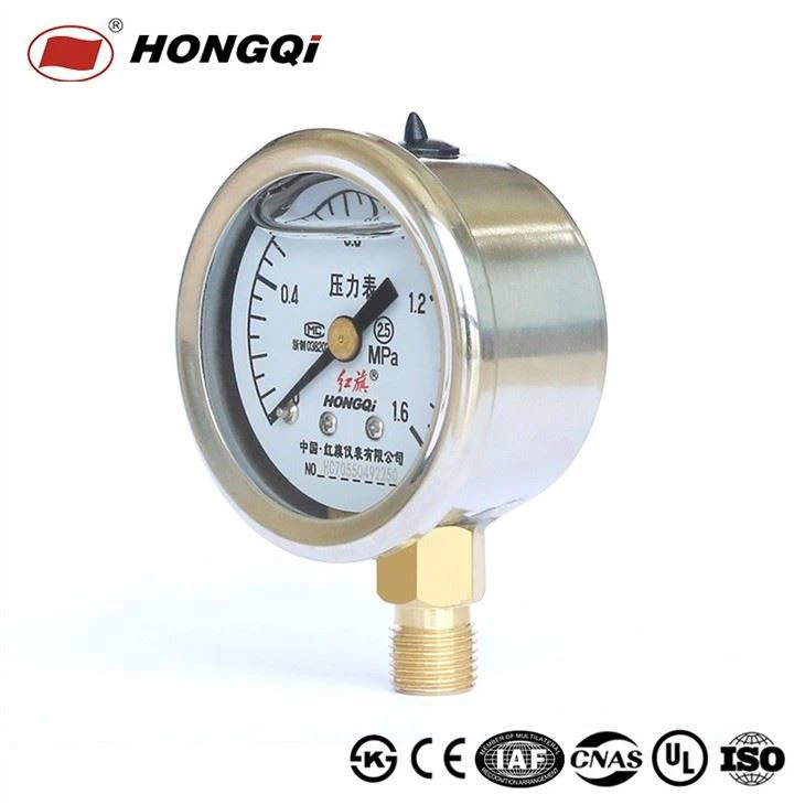 Pump Pressure Gauge 2 1/2 Inch With Liquid Filled Vibration Resistance