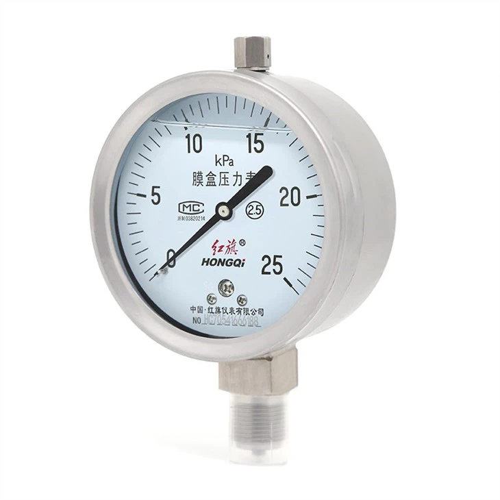 Capsule Pressure Gauge With Stainless Steel Connector