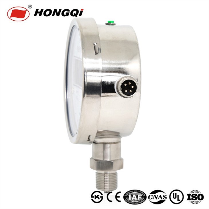 Hongqi 100mmDigital Hydraulic/Gas Industrial Precision Pressure Gauge With M20*1.5 Lower Mount