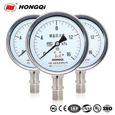 Hongqi Ye-100b पूर्ण स्टेनलेस स्टील नीचे कैप्सूल दबाव गेज